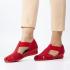 Pantofi decupati cu talpa ortopedica din piele naturala intoarsa The Flexx, model New MR, culoare rosu